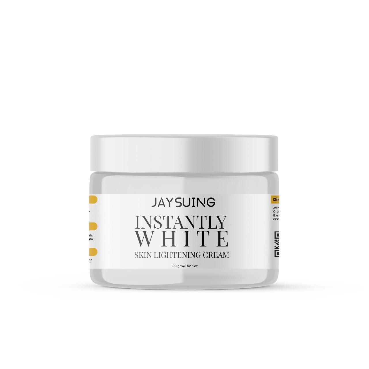 🧴 Jaysuing Instantly White Skin Lightening Cream 100g (Pack of 2) – Visible Glow in Just Minutes ✨