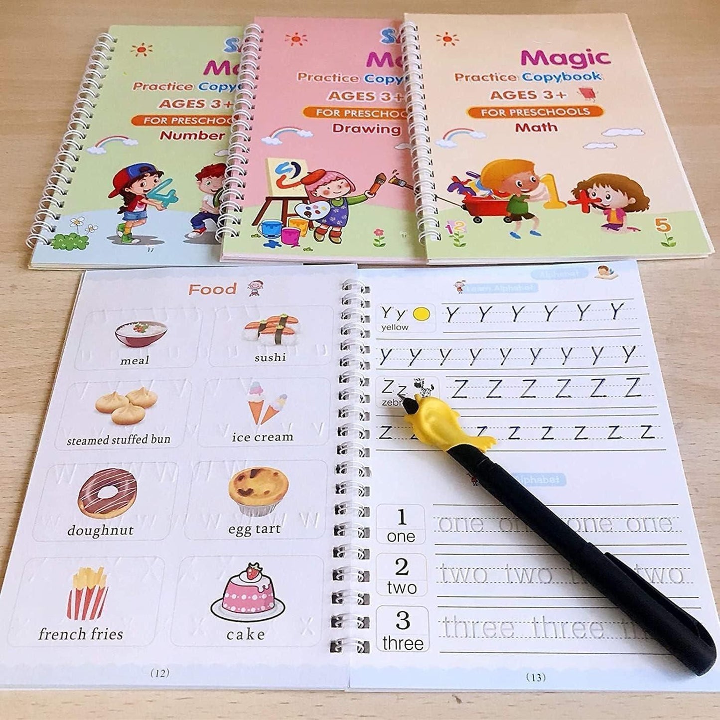 βοΈ Kids Magic Practice Tracing Book π β Reusable Handwriting Copybook Set