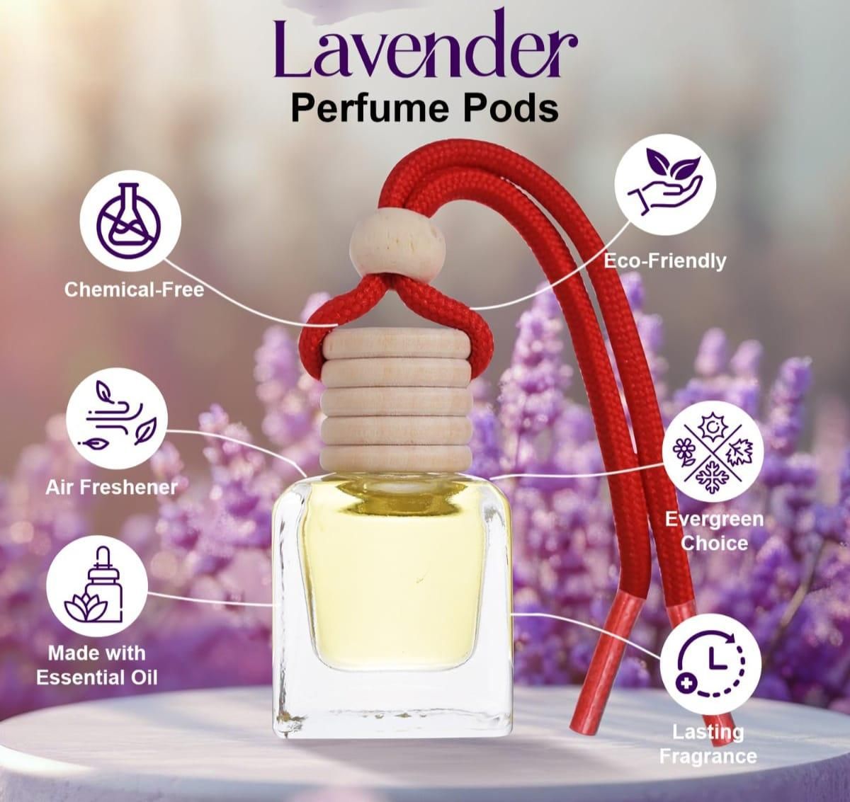 πͺ Hanging Car Perfume Pods Diffuser β Assorted Fragrance (Pack of 1) ππΈ