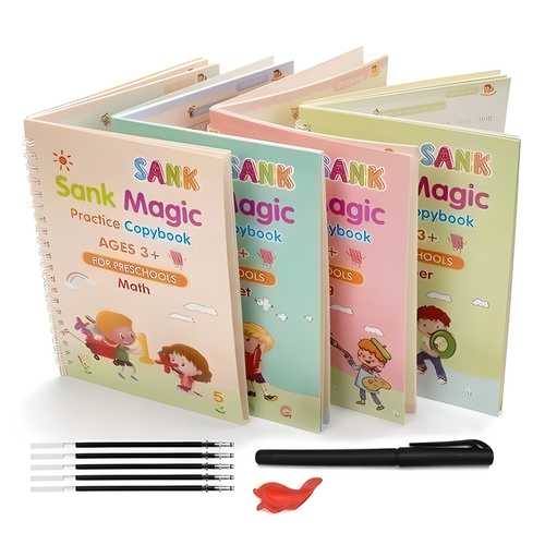 βοΈ Kids Magic Practice Tracing Book π β Reusable Handwriting Copybook Set