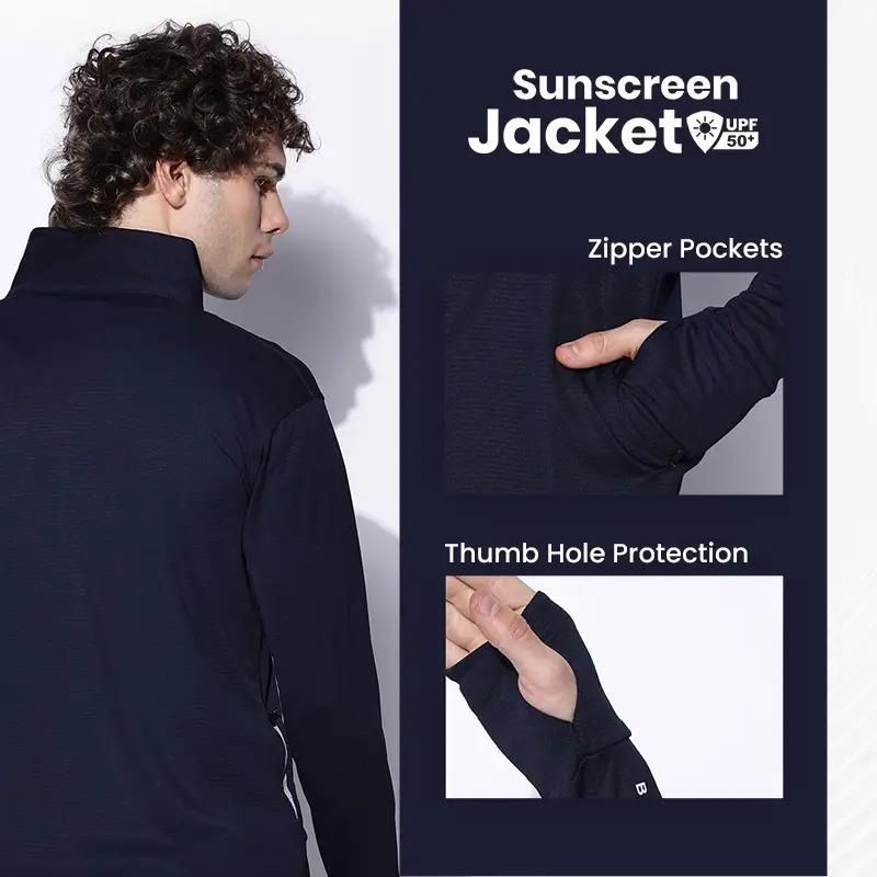 🧥 Men’s UV Protection Lightweight Jacket ☀️ – Sunscreen, Breathable & Stylish