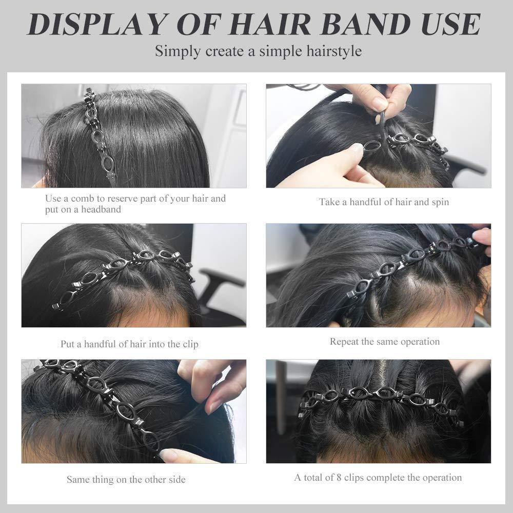 π« Twist Hairband Set (4 Pcs) β Stylish Trunk Plastic Hair Bands π