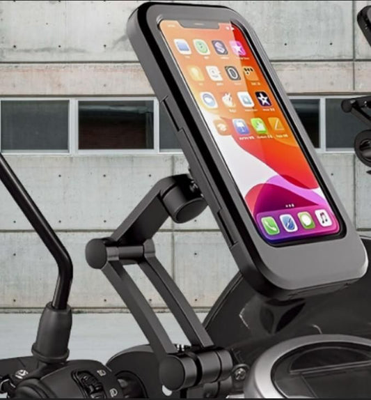🏍️ Motorcycle Bike Mobile Phone Holder 📱 – Secure, Shockproof & 360°