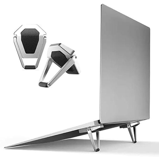 🖥️ Mini Metal Folding Laptop Stand – Portable, Non-Slip & Adjustable for 10"-17" Devices 💻📱