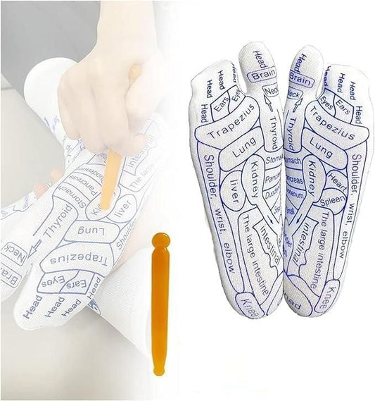 🧦 Acupressure Reflexology Socks – Pain Relief & Relaxation at Your Feet! 👣