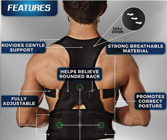 🧍‍♂️🧍‍♀️ Posture Corrector Belt for Men & Women | Adjustable Back Support 💪
