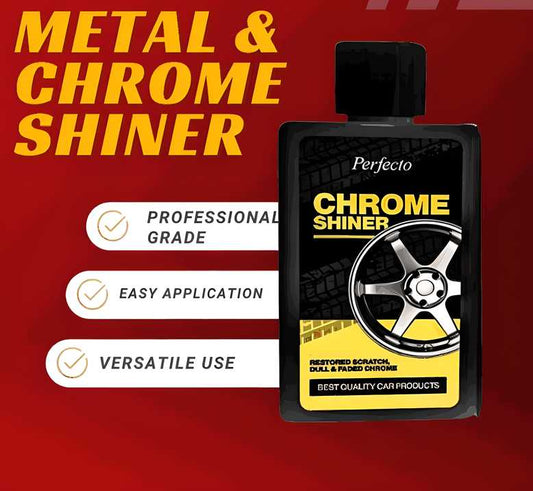 🧼✨ Metal & Chrome Shiner (Pack of 1) – Instant Shine for Bikes, Cars & Home Appliances 🚗🔧