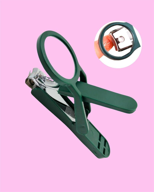 🧼 Precision Nail Clipper ✨ with Built-In Magnifying Glass 🔍 – Safe & Easy Grooming!