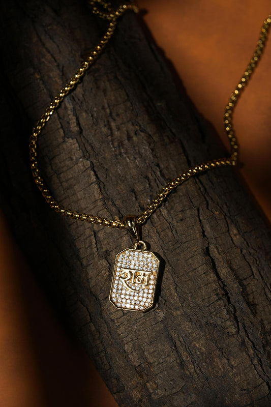 🕉️ Shree Ram Pendant with Chain – Divine Elegance for Everyday Wear ✨