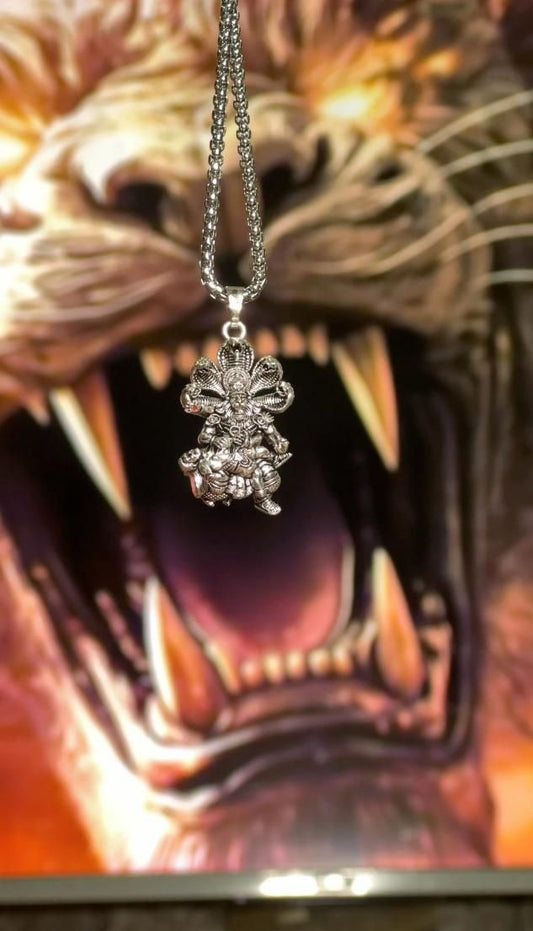 🦁 Narsimha Pendant with Chain – Divine Protection & Power ✨