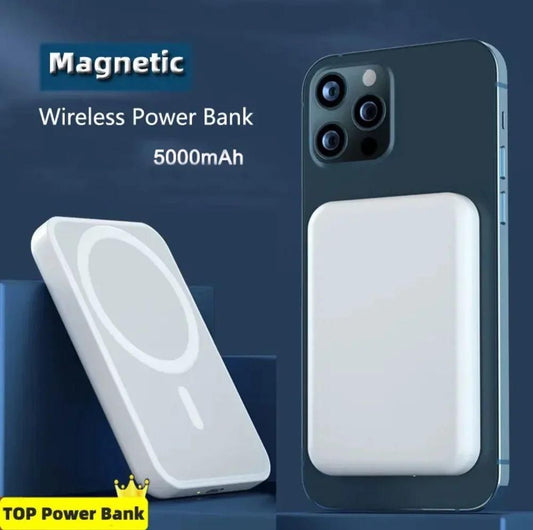⚡ Wireless Magnetic Power Bank 🔋 for iPhone 12 & Above – Fast, Sleek &