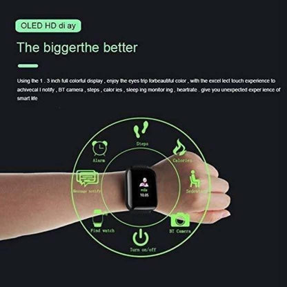 🆕 ID116 Plus Smart Fitness Smartwatch ⌚ | Heart Rate, Activity Tracker & Notifications 📲