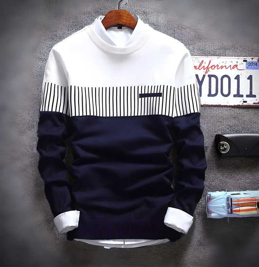👕 Cotton Blend Color Block Full Sleeves T-Shirt 🧵 – Stylish, Comfy & All-Season Wear