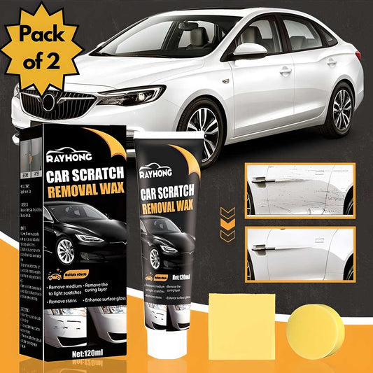 🚗✨ Car Scratch Removal Wax – Pack of 2 | Instant Shine & Protection! 💎🧽