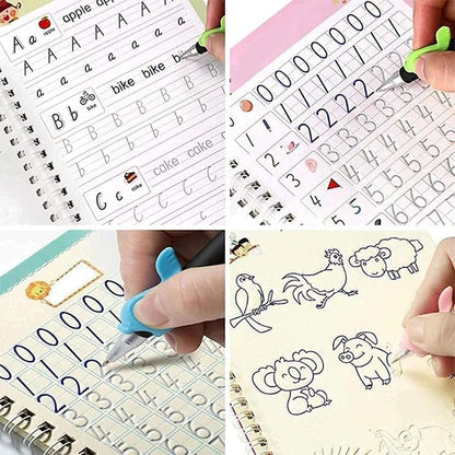 ✍️ Kids Magic Practice Tracing Book 📘 – Reusable Handwriting Copybook Set