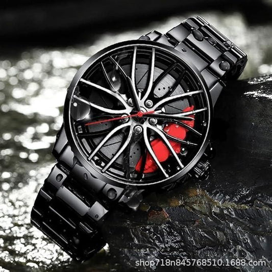 🛞 Stereoscopic Car Wheel Watch 🕒 | Auto-Inspired Luxury Wristwear 🚗🔥