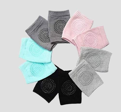 👶 2 Pair Baby Crawling Elbow Pads & Leg Warmers 🧦 – Soft, Stretchy & Multi-Color Fun!