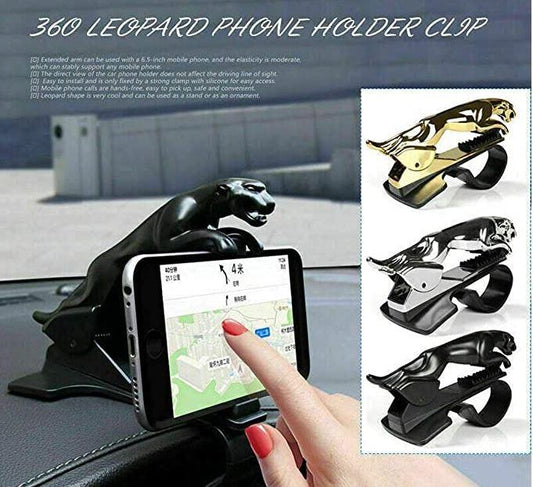 🦁 Jaguar Design HUD Car Mobile Phone Holder 🚗📱 – Sleek, Safe & Stylish!
