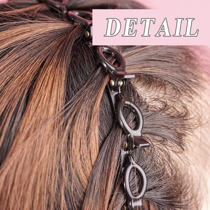 💫 Twist Hairband Set (4 Pcs) – Stylish Trunk Plastic Hair Bands 💖