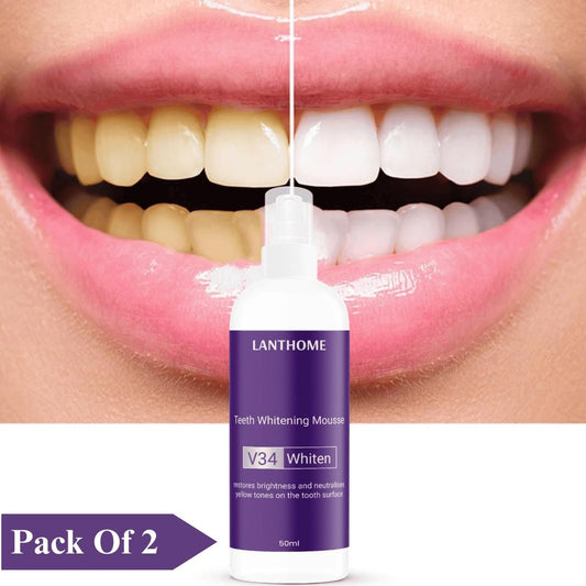 🦷✨ Lanthome Teeth Whitening Spray Mousse V34 – Pack of 2 (50ml) |
