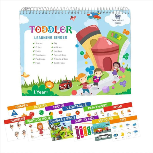🧠 Toddler Learning Binder 📘 – Montessori-Inspired Educational Activity Book