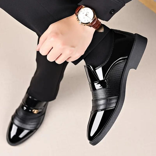 👞 Men's Stylish Synthetic Formal Shoes – Elegant & Comfortable for Office & Parties
