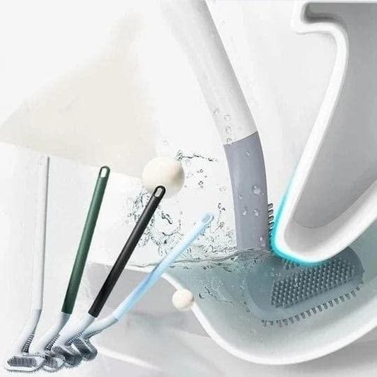 Golf Toilet Brushes – 360° Flexible Silicone Cleaner, Long Handle, Wall-Mounted 🏌️‍♂️✨