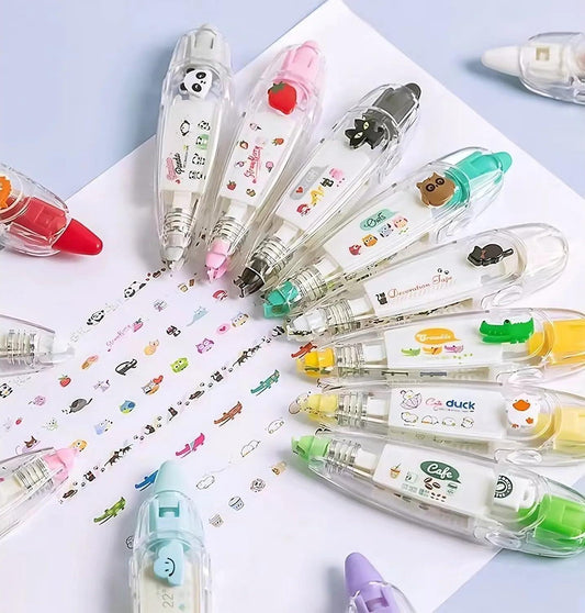 ✨ Decoration Tape Sticker Pen Machine (Pack of 2) 🖊️💖 – Cute & Creative!