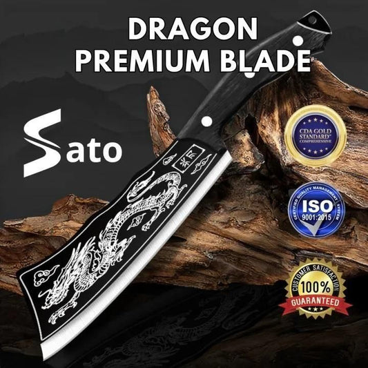 🔪 Dragon Chopping Knife – Premium Stainless Steel Blade | Precision Chef’s Choice