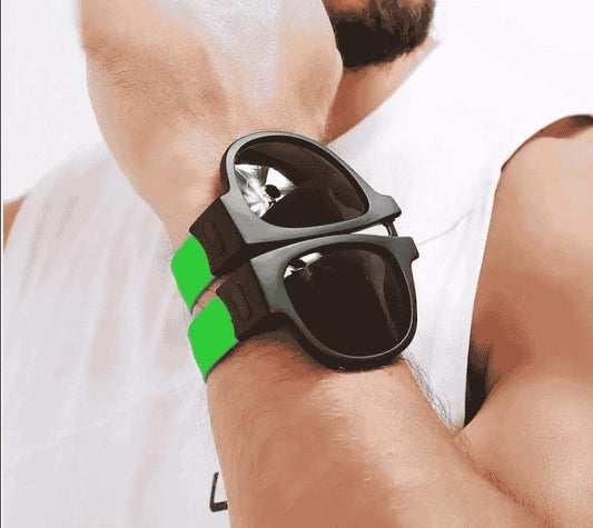 🕶️✨ Foldable Sunglasses Bracelet – 2-in-1 Fashion & Function! 💫