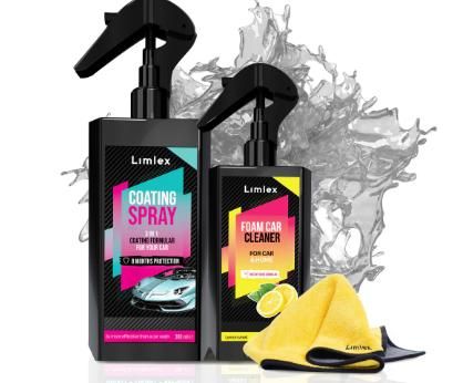 🚗✨ Coating Spray & Foam Car Cleaner Combo – 200ml Each 🧼🛡️