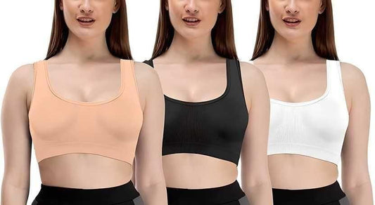 🌈 Women's Multicolor Air Bra (Pack of 3) – Ultimate Comfort & Support! ✨