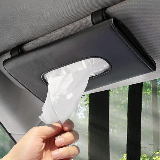 🧻 Car Sunshade Tissue Holder Box 🚗 | Stylish & Convenient On-the-Go Wipes!